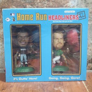 Ken Griffey Jr Mark McGwire Bobblehead MLB Home Run Headliners XL Action Figures